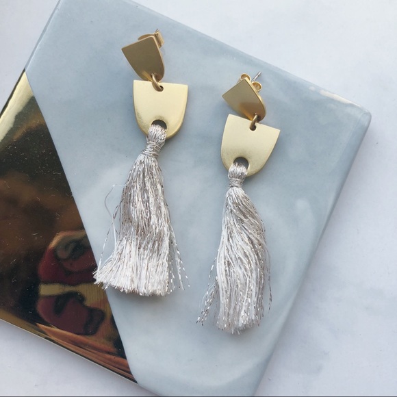 Madewell Jewelry - LAST Madewell Tassel Earrings Silver Posts